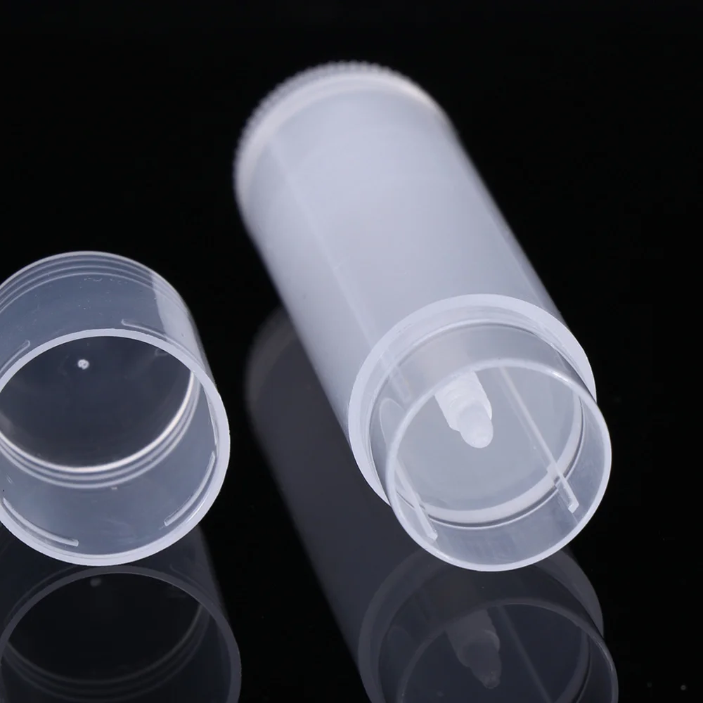 

50pcs Lip Balm Tube Cosmetic DIY Empty Chapstick Container with Caps Lipstick Storage Tube