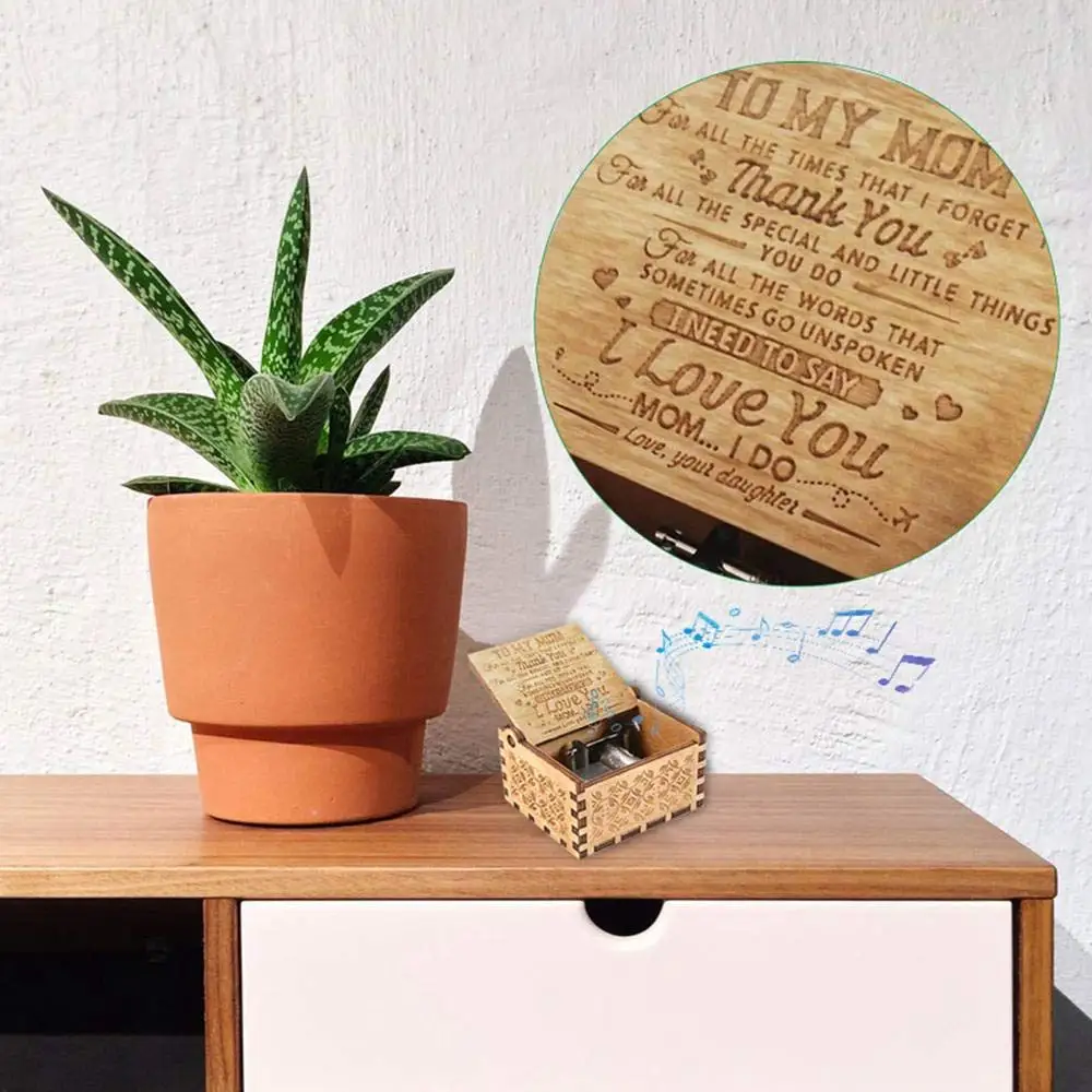 Вы моя Солнечная деревянная Музыкальная Шкатулка Подарочная музыкальная