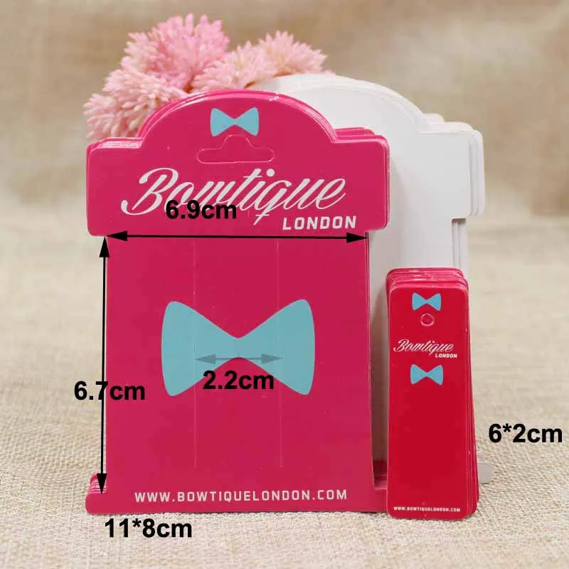 Логотип на заказ полноцветная печать аксессуары для волос карта дисплея 1000 шт. +