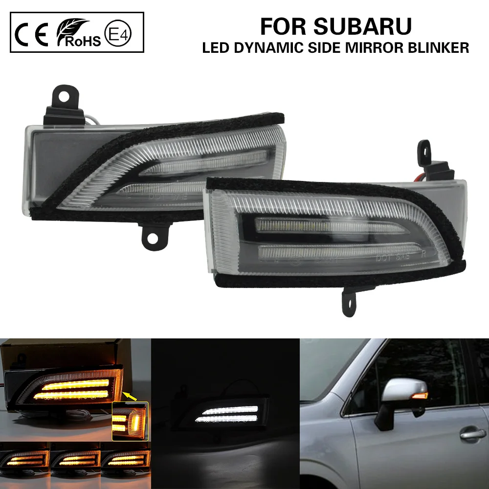 Динамический указатель поворота для Subaru Crosstrek Forester Impreza 2.0L Legacy Outback WRX