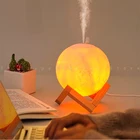 1500 мл USB светодиодный 3D задний фон луна ночь светильник ультразвуковой Арома-распылитель ультразвуковой увлажнитель воздуха с эфирными маслами для задний фон луна ночь лампа домашний Декор Светильник Инж