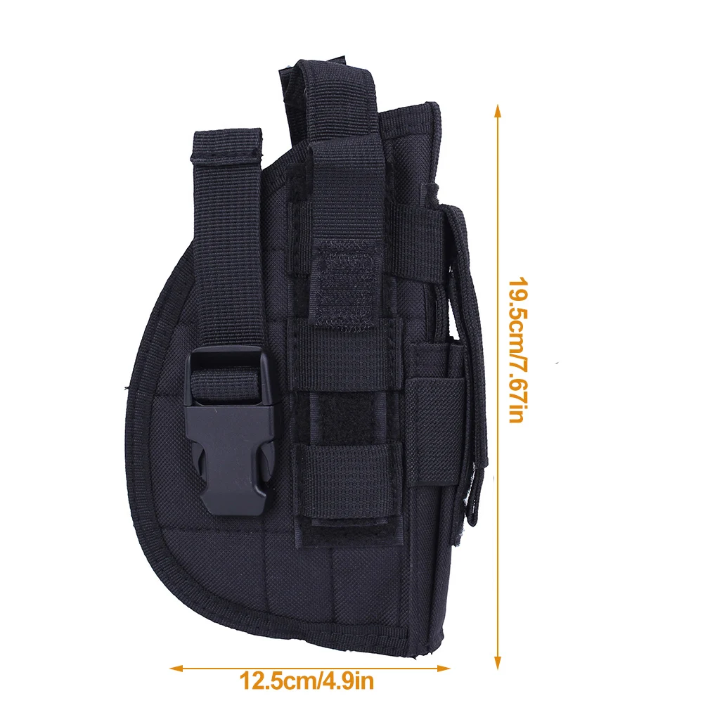 600D Molle тактический пистолет кобура пистолет Скрытая сумка на пояс Военная Униформа Hundgun чехол для правой руки Охота Стрельба сумки