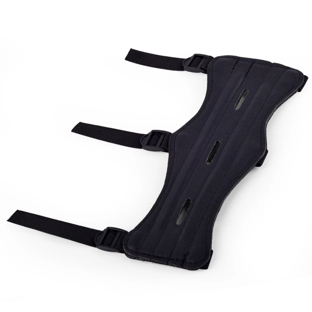 Кожаный защитный нарукавник для стрельбы из лука мужчин регулируемый эластичный
