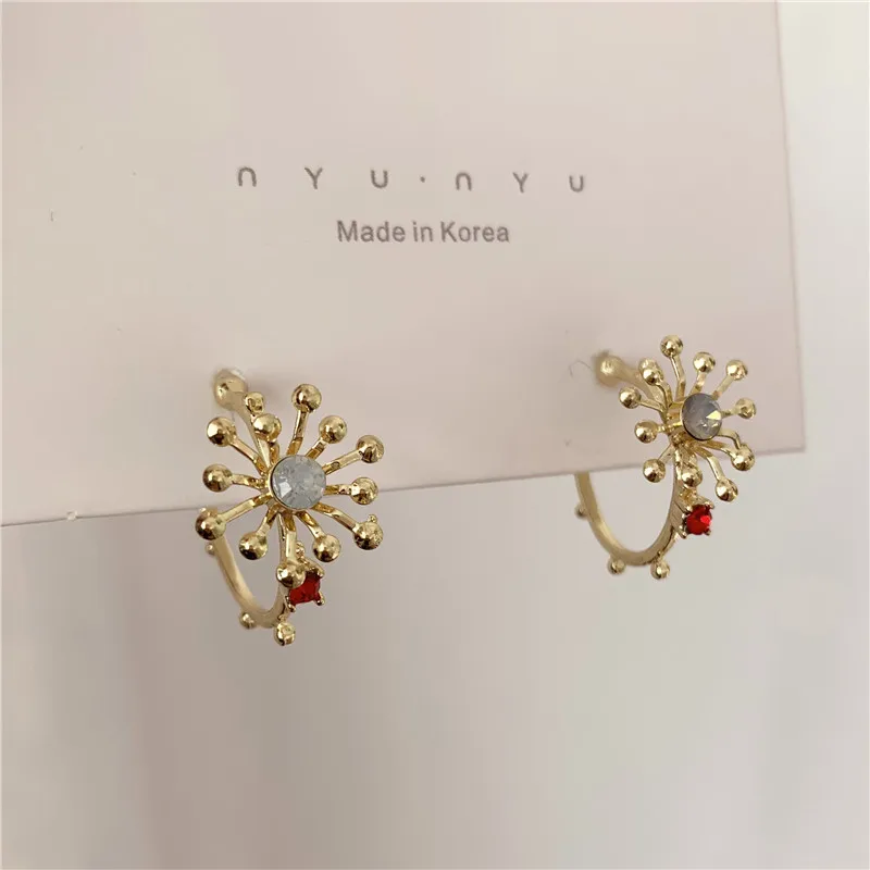 2019 новые дизайнерские серьги в виде звёздочек контрастные полукруглые