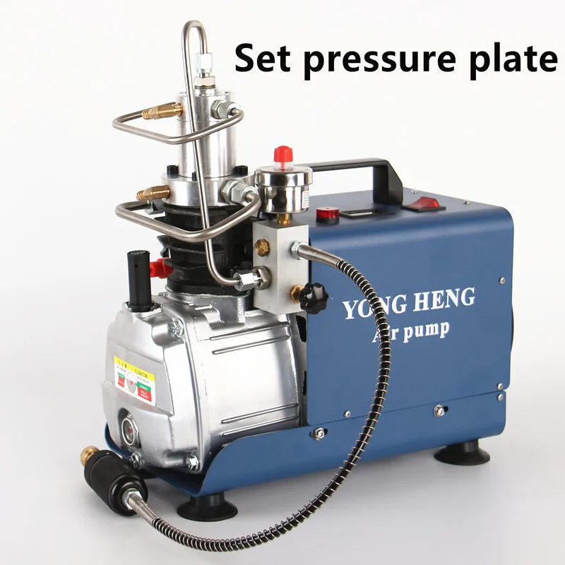 220V Set pressure 220 бар 30 мпа 4500PSI Электрический воздушный компрессор высокого давления воздушный насос для пневматического ружья акваланга винтовки PCP насос 110 в - Напряжение: 220V Set pressure