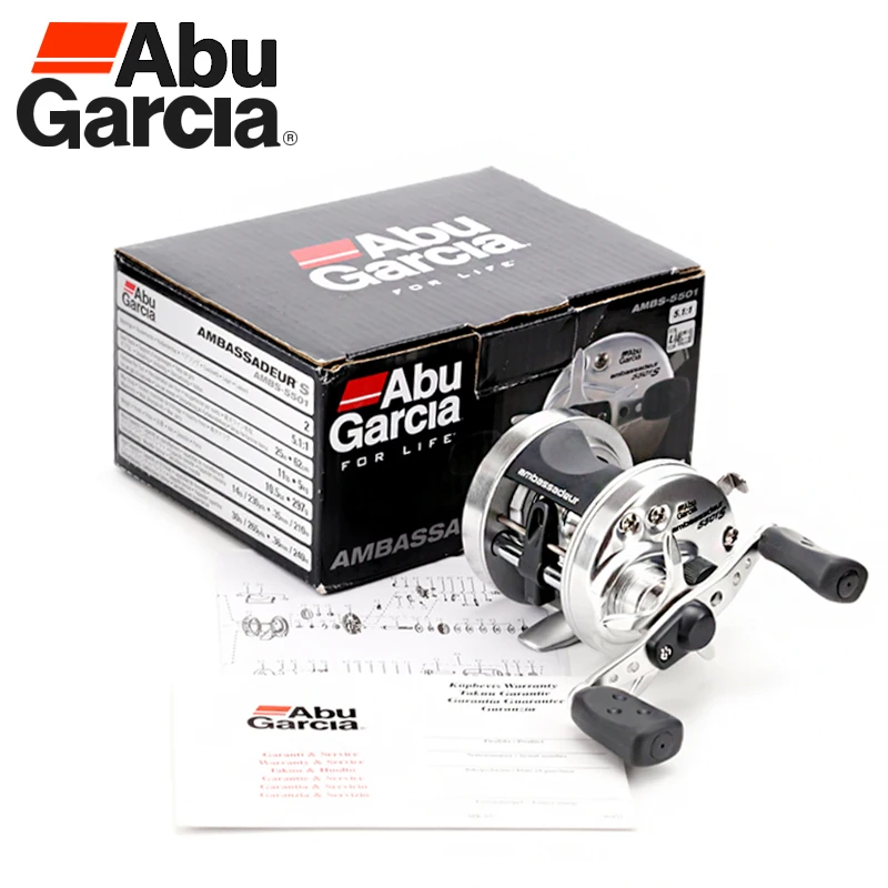 Полностью оригинальная Рыболовная катушка Abu Garcia AMBASSADEUR 5500 5501 2BB 5 1: 1 макс.