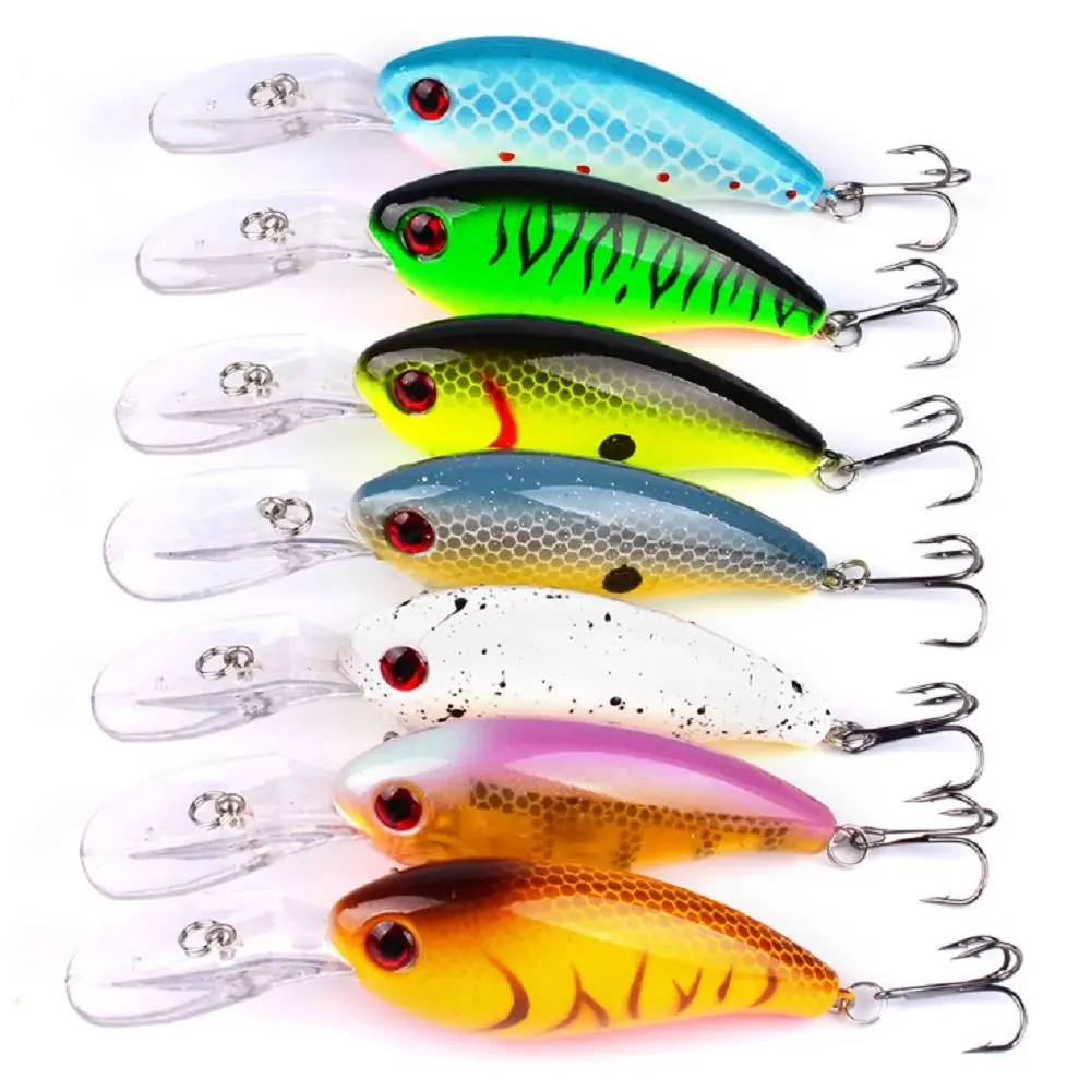

10cm 14g Fishing Lures Crankbaits Treble Hooks Minnow Bass Carp Baits Fly Fish Tackle Tools Equipment 7 Colors Isca Artificial