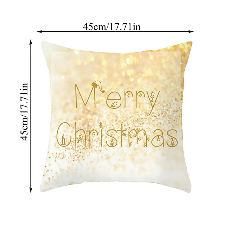 Декоративная наволочка с принтом рождественского оленя 45 х45 см|Наволочка| |