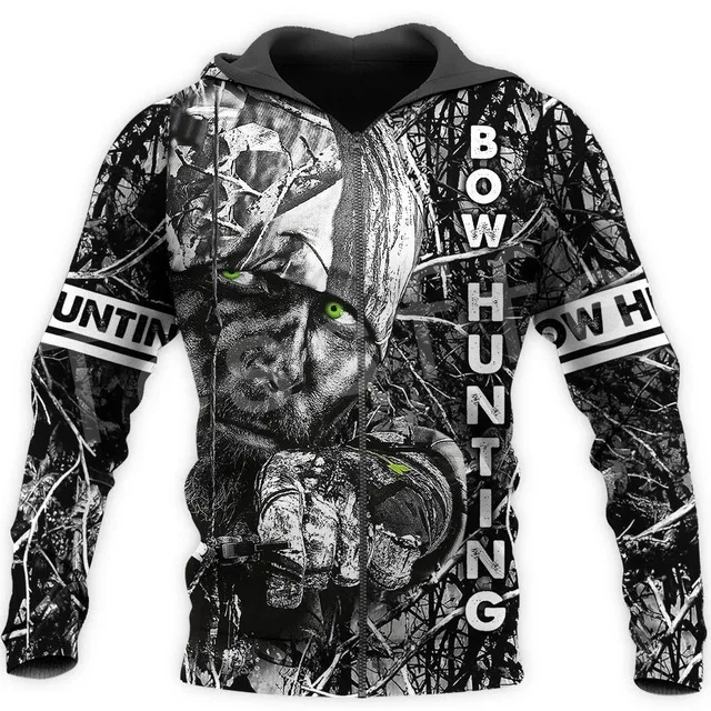 

LIASOSO Animal Hunting Deer Reaper Bow Hunter Camo NewFashion Tracksuit Casual 3DPrint Zipper/Hoodies/Sweatshirts/Jacket