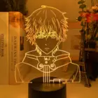 Светодиодный ночник 3D, Токийский Гуль Кен канеки, Ночной светильник с лицом для чтения, декор для комнаты, аниме, подарок на день рождения, настольная лампа с Usb