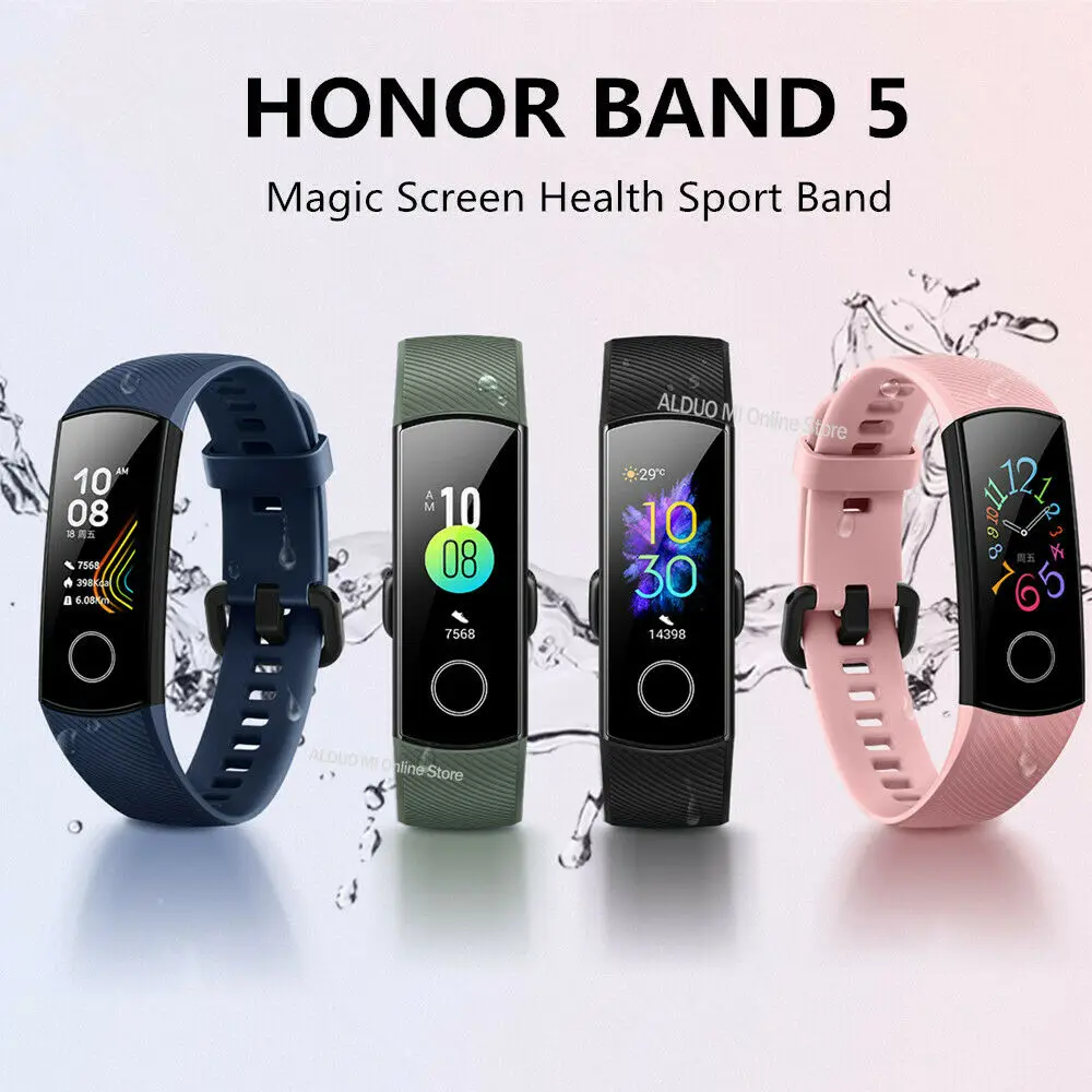 Смарт браслет HUAWEI Honor Band5 NFC Edition AMOLED экран мониторинг сна водонепроницаемость 50