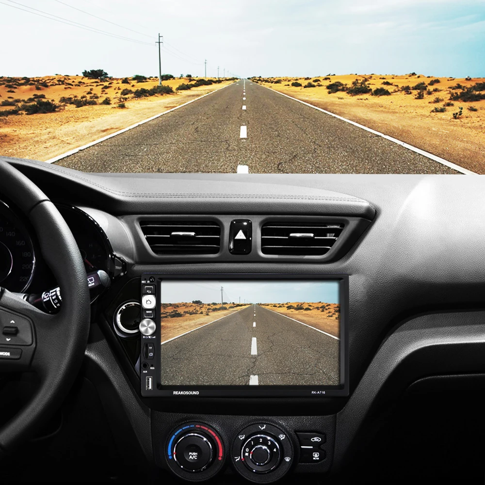 Автомобильный мультимедийный плеер AMPrime 2Din Android ОЗУ 1 Гб + ПЗУ 16 ГБ GPS навигация