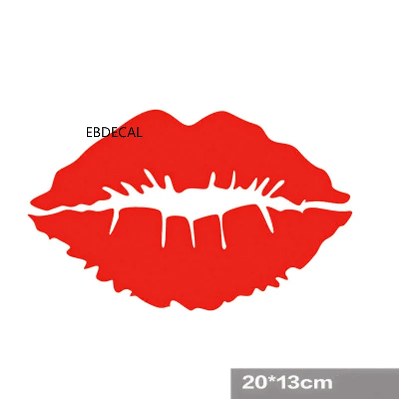 EDECAL поцелуй красных губ для автомобиля/бампера/окна виниловые наклейки стикеры