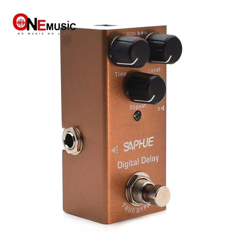 saphue elektrische gitarre digital delay pedal zeitebenewiederholen knopf wirkung pedal mini einzigen typ dc 9v true bypass free global shipping