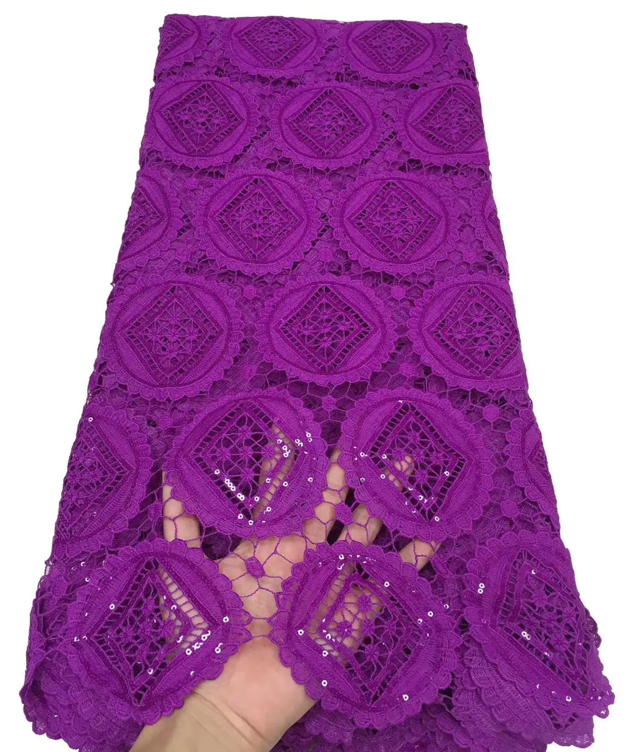 

Великолепный нигерийский Тюль французское Сетчатое кружево вышитый Африканский шнур кружевная ткань с блестками для невесты TS9097