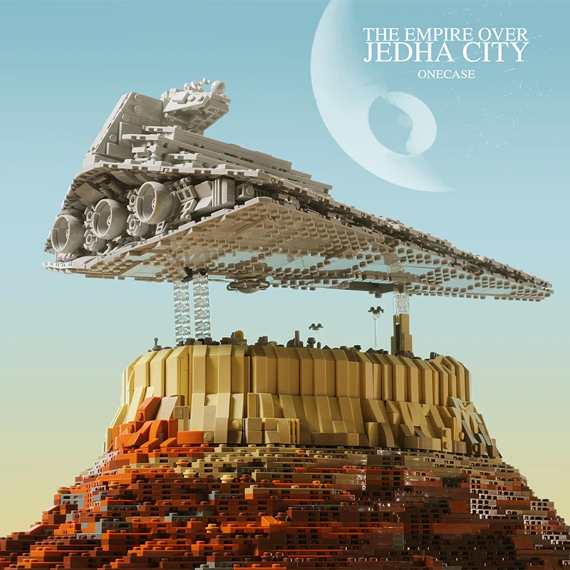 Новинка Империя над джедха город Круизный корабль войны MOC 18916 совместимый