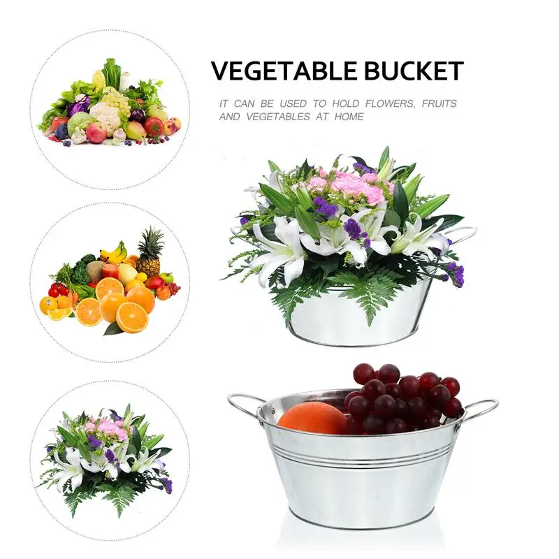 

1pc Durable Simple Multifunctional Practical Fruit Pot Household Bucket for Home