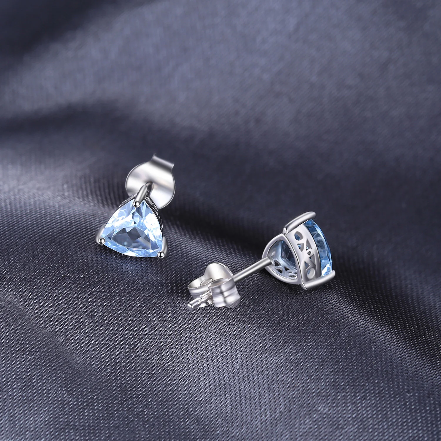 Jewelrypalace 1.8ct Природный Голубой топаз 925 серебро Талисманы Серьги-гвоздики для Новинки для женщин модные Интимные Аксессуары Распродажа