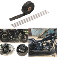 5m high quality heat isolation pipe wrap heat isolation cloth black good heat isolation for motorcycle diy practical convenient