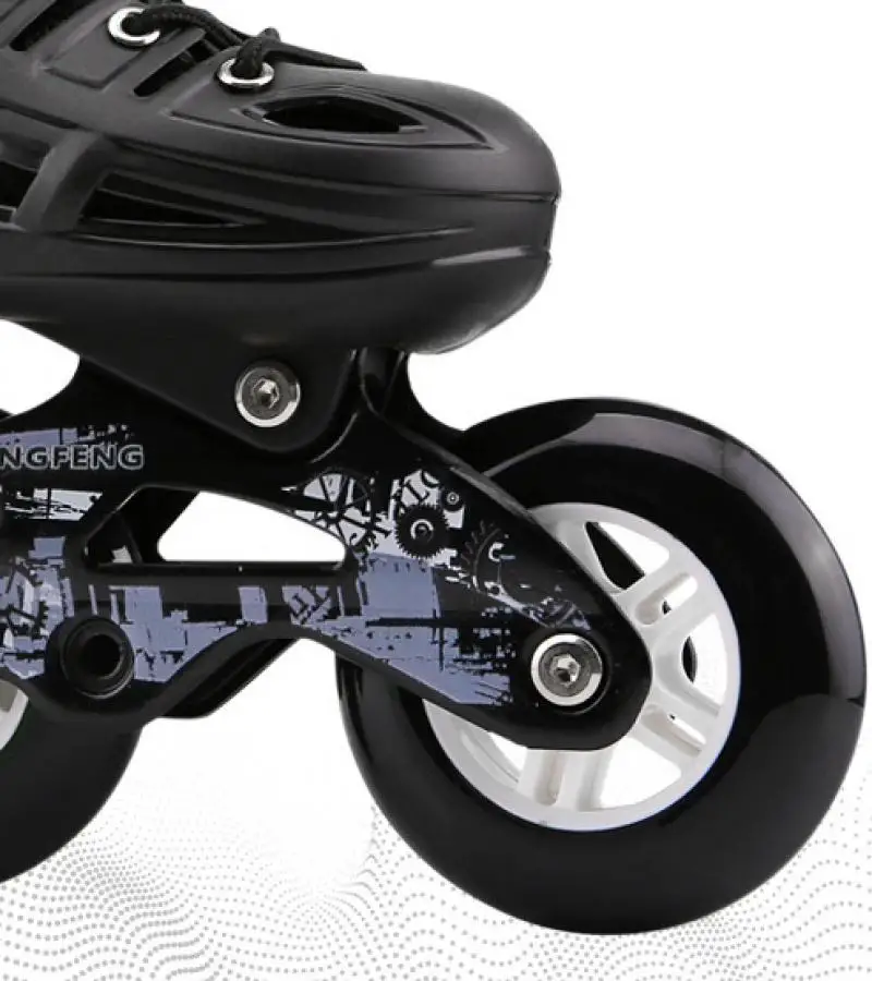 

3 Pu Wheel Inline Skates Adjustable Adult Roller Skating Shoes Roller Sneaker Slalom Speed Patines Free Skating Racing Skates
