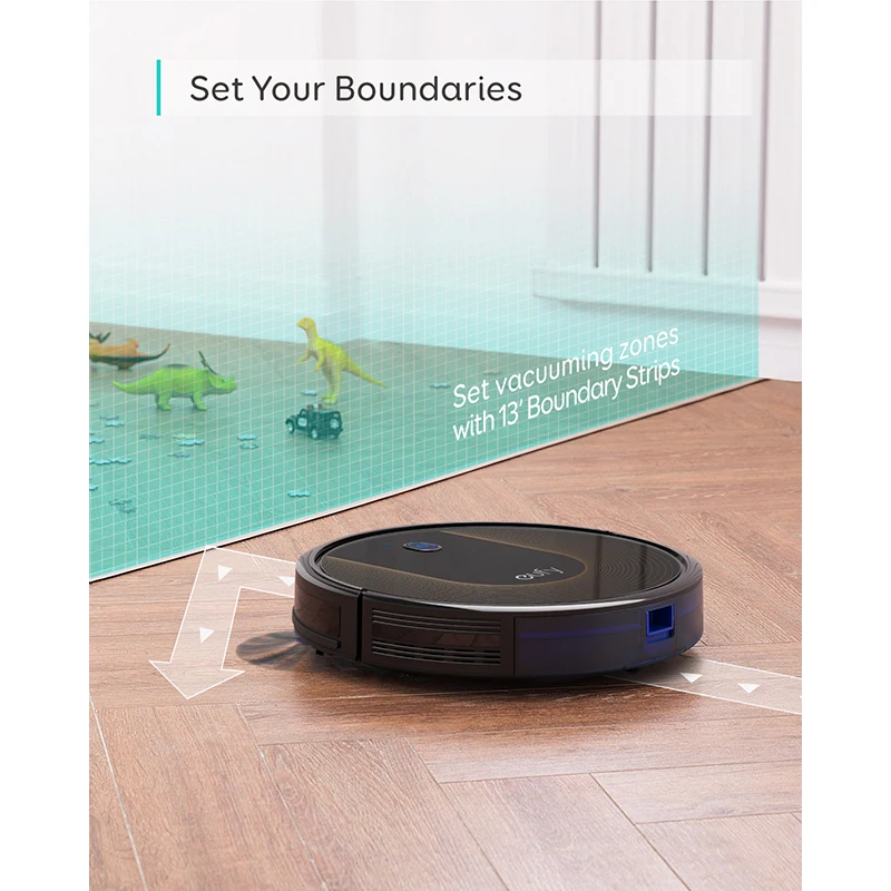 eufy [BoostIQ] RoboVac 30C Robot Vacuum Cleaner 1500Pa Suction Boundary Strips Included Quiet Self-Charging Robotic | Бытовая техника