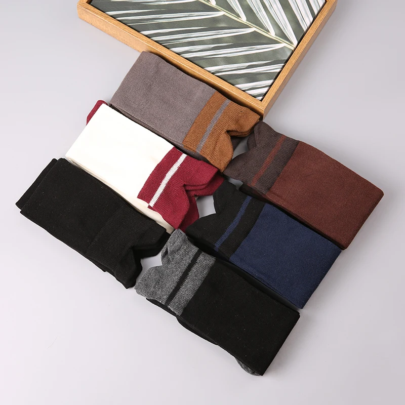 Осень-зима женские чулки выше колена дышащие длинные хлопковые носки для