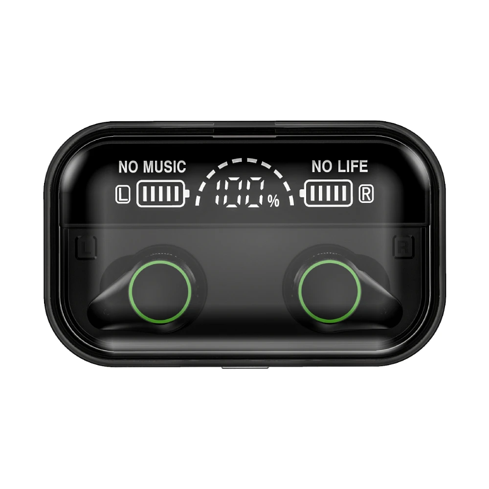 JEELOCK Bluetooth 5,0, беспроводные наушники, водонепроницаемые стерео спортивные наушники, гарнитура с громкой связью, светодиодный блок для зарядки