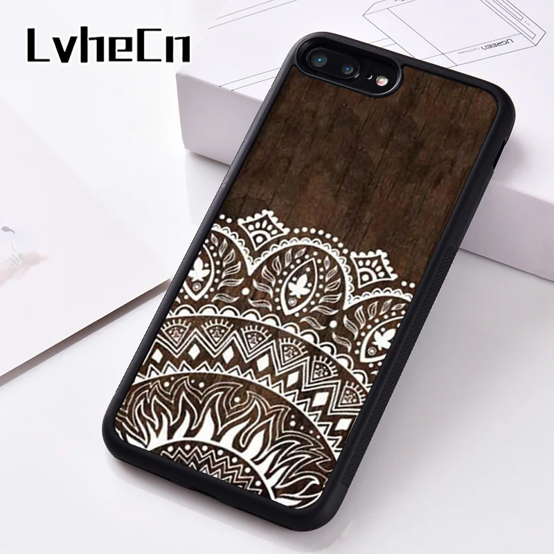 LvheCn силиконовый чехол для телефона iPhone 6 S 7 8 Plus 5 5S SE X XS XR 11 PRO MAX имитация дерева