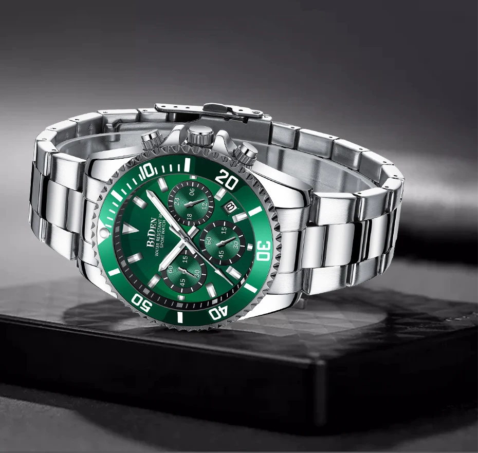 Бизнес мужской роскошный бренд часов нержавеющая сталь Rolexable наручные часы хронограф армейские военные кварцевые часы Relogio Masculino