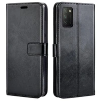 luxury flip wallet case for xiaomi poco m3 leather case protective back cover for xiaomi pocophone m3 coque fundas
