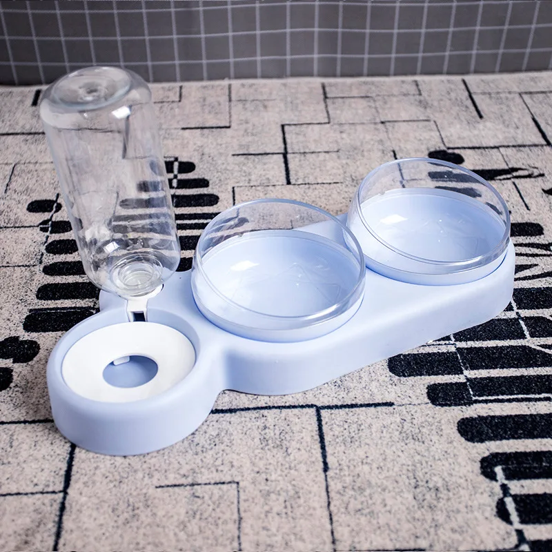 

Pet Cat Bowl Double-Layer Bowl Automatic Drinking Anti-Dumping Bowl Dog Bowl Cat Supplies Feeding Supplies Small Dog Accessories