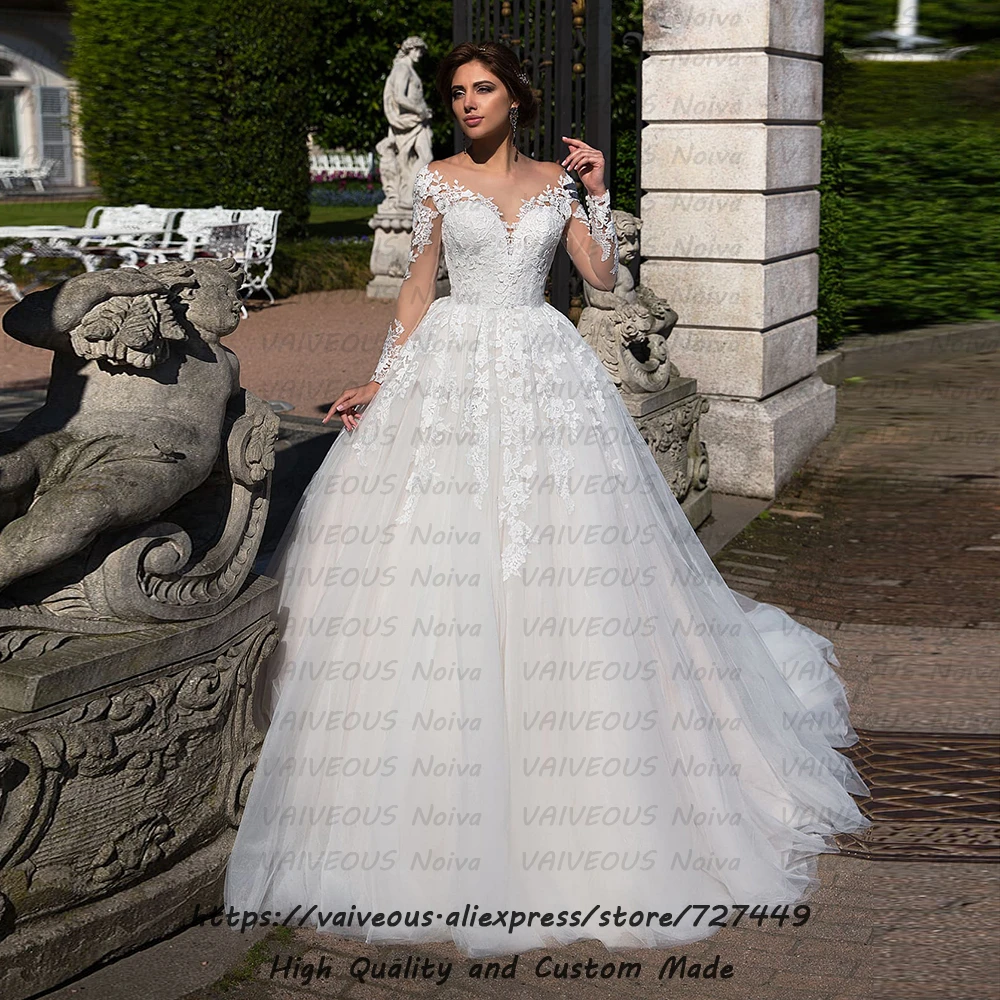 Свадебное платье винтажное кружевное с длинным рукавом свадебное 2019|Свадебные