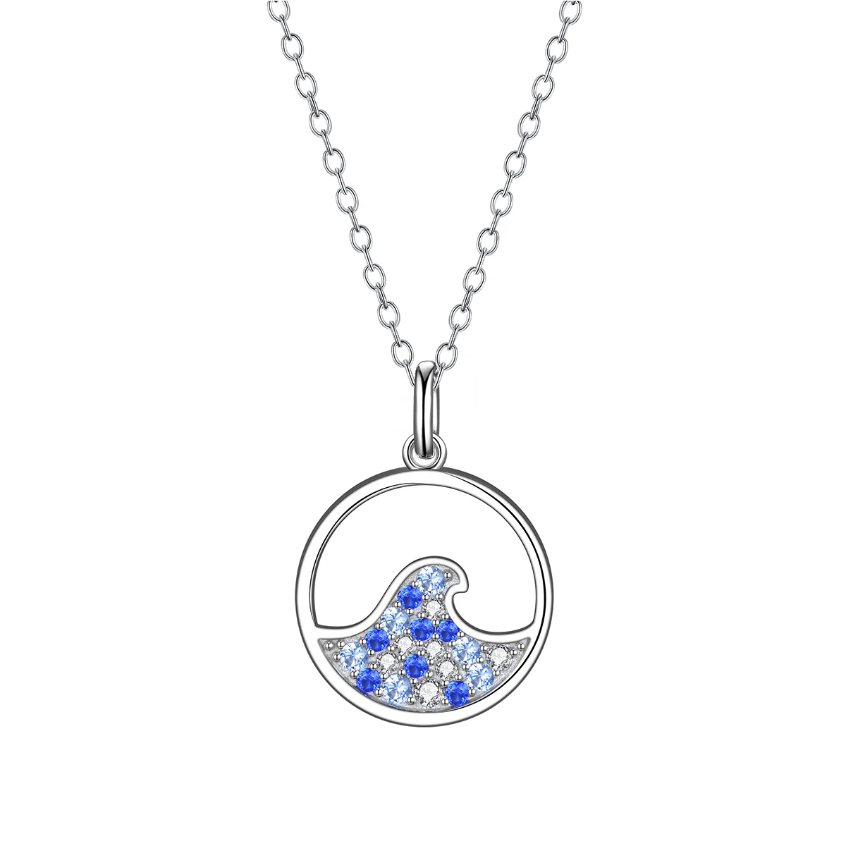 

LOVANS 925 Sterling Silver Women's Neck Chain Ocean Series Zircon Classic Jewelry For Party Wedding Anniversary