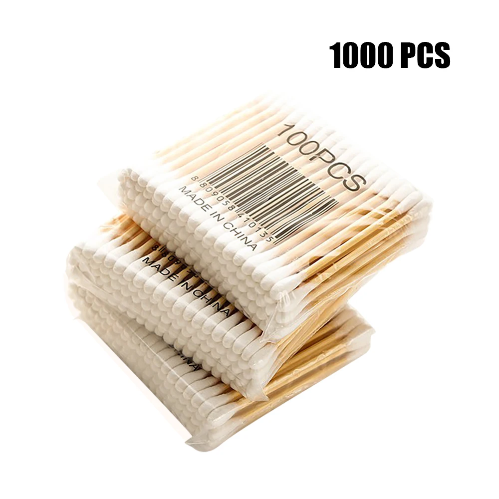 

1000/2000 PCS Makeup Cotton Swab Double Head Cotton Swabs Make Up Wood Sticks Nose Ears Cleaning Health Care Tools Women