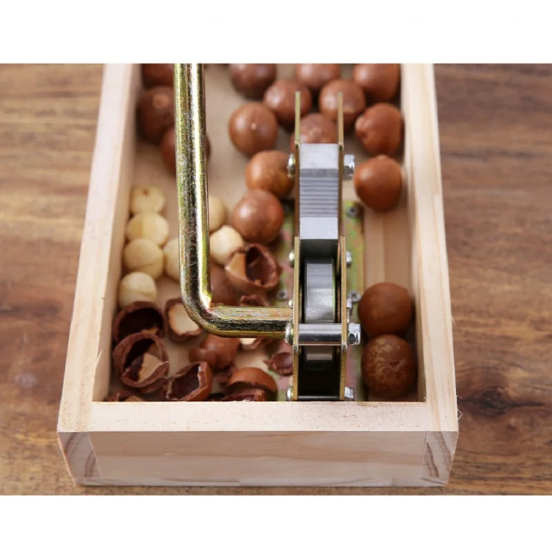 Manual Macadamia Nut Opener Cracker Machine Walnut Nutcracker Sheller Tool Opening Kitchen Accessories | Бытовая техника