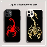animal crab scorpion phone case for iphone 13 12 11 mini pro xs max xr 8 7 6 6s plus x 5s se 2020