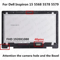 original 15 6 led lcd b156hab01 0 for dell inspiron 15 5568 5578 5579 p58f touch screen fhd 1920x1080 lcd display assembly