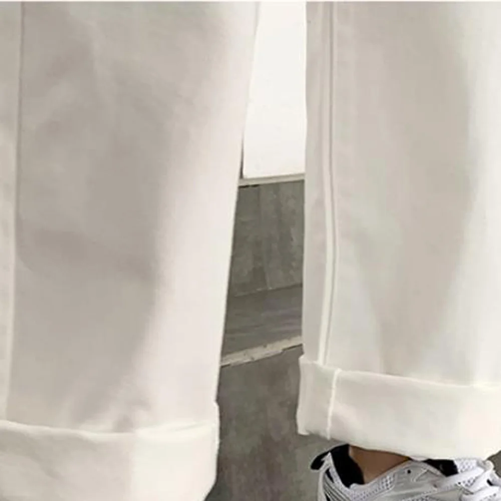 White Straight Jeans for Women 2023 Autumn New Casual Wide Leg Pants Ladies Streetwear Loose High Waist Denim Trousers