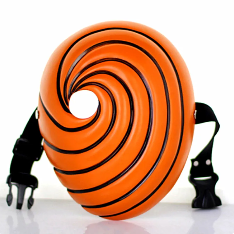 KIGUCOS Tobi Uchiha Obito Наруто косплей маска на Хэллоуин вечеринку маска Наруто смешной реквизит пластиковая Смола Маска Наруто