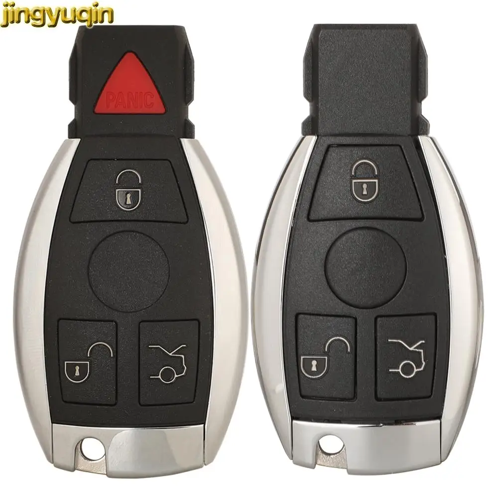 

Jingyuqin Remote Car Modified Key Fob Shell For Mercedes Benz B C CL CLK CLS E G GL M 9R S SL SLK Class Sprinter Viano Vito 3/4B
