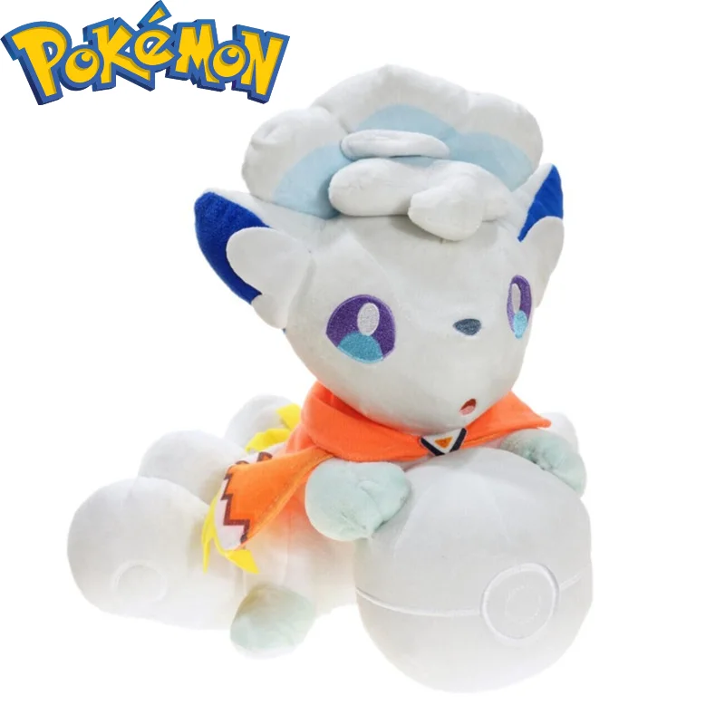 

Pokemon Cartoon Anime White Six-tailed Fox Super Cute Plush Toy Baby Gift
