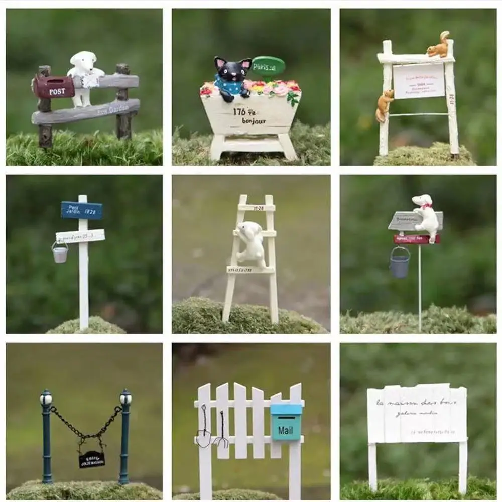 Собака Альпинизм указатель животных миниатюрный сказочный сад дома украшение