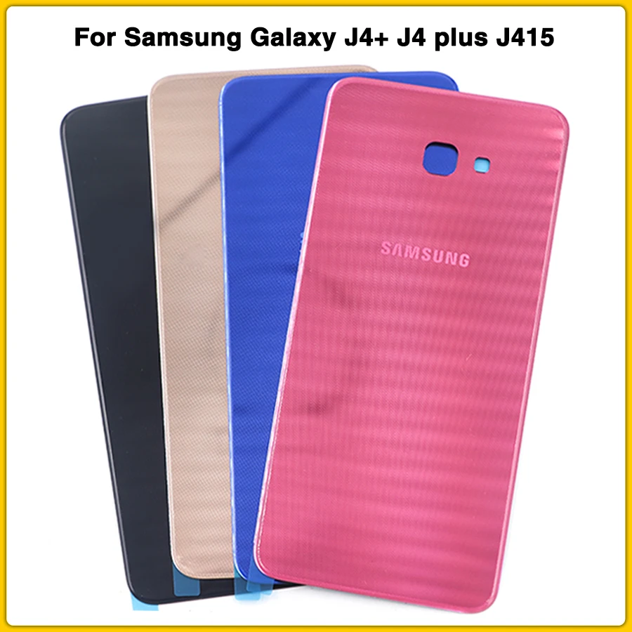 J4+ чехол для samsung Galaxy J4 Plus J415 SM-J415F SM-J415FN/DS корпус батареи задняя крышка Дверь задняя крышка стекло