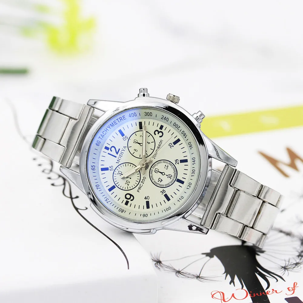 

New Business Quartz Watch Male Clock Retro Design Steel Band Alloy Quartz Wristwatch Luxury Men's Watches Classic Clock