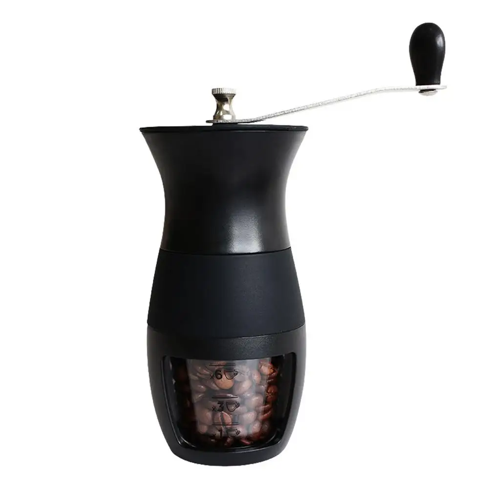 

Manual Coffee Grinder Whole Bean Hand Mill Coffee Grinder With Adjustable Settings Portable Ceramic Burr Hand Crank Coffee Bean