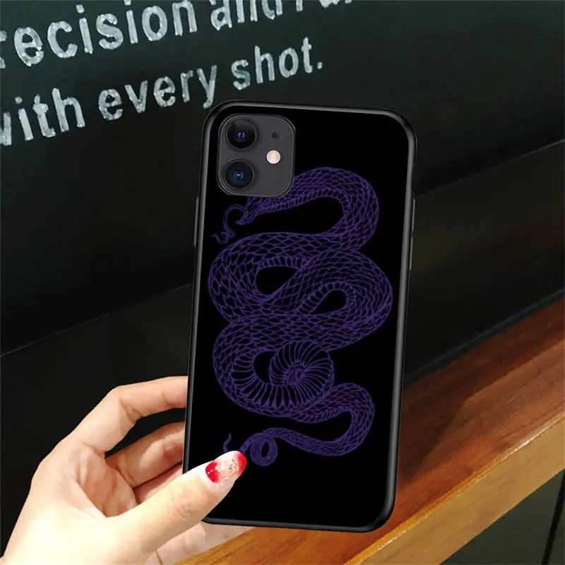 

Dark Cruel Snake Phone Case For Iphone 6 6s 7 8plus X Xr 11 12 Mini Pro Max Nax Fundas Cover