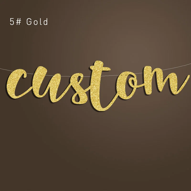 Баннер мистер и миссис или фамилия на заказ персонализированный баннер Золотой