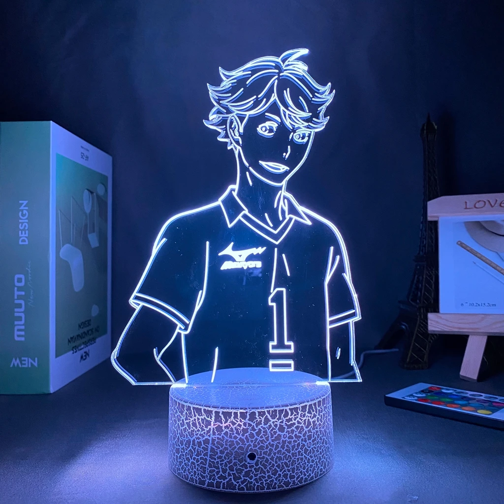 

Acrylic Led Night Light Anime Decoration Haikyuu Gift To Girlfriend Motion Sensor Light Anime Light
