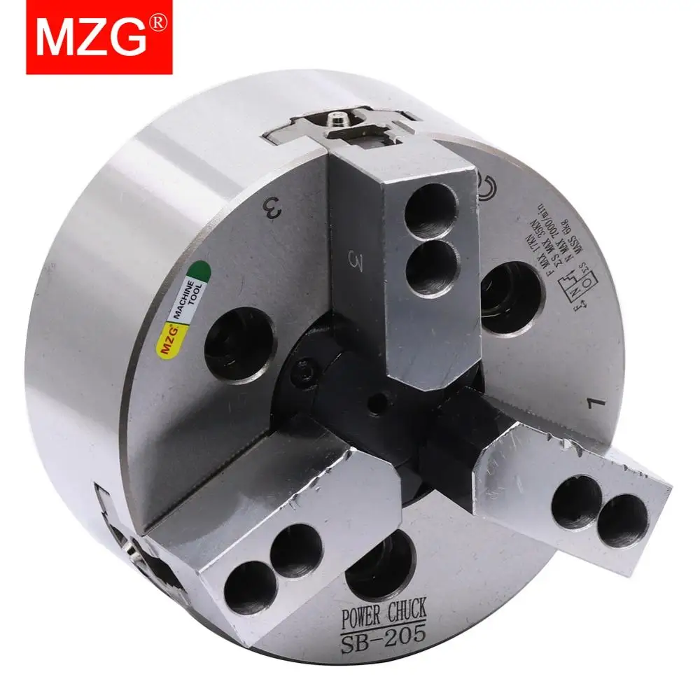 MZG SB 206 для детей возрастом 4 5 6 8 дюймов 3 челюсти полые Мощность патрон токарного