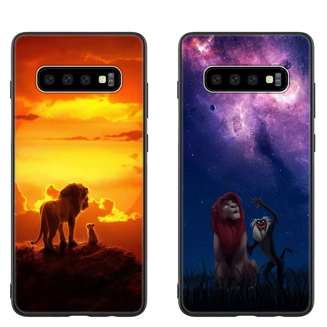 Мягкий силиконовый чехол с мультяшным изображением короля льва и Симбы для Samsung